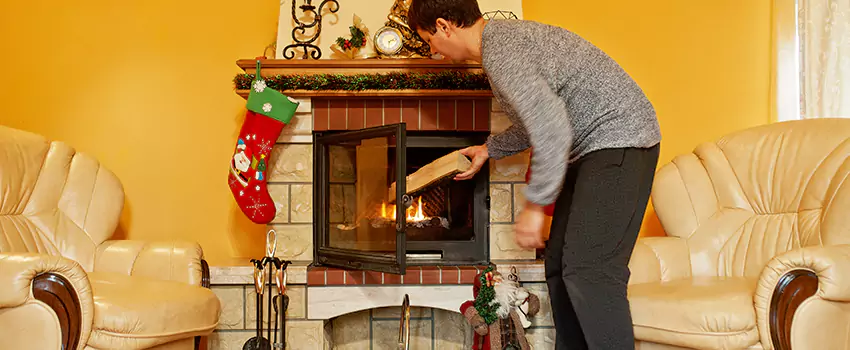 Rusted Metal Fireplace Restoration in Derby, Kansas